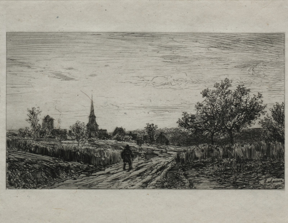 Landscape Evening Returning Home 1866