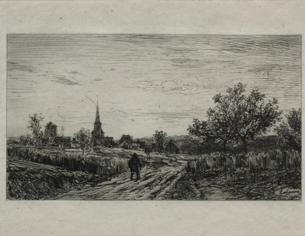 Landscape Evening Returning Home 1866