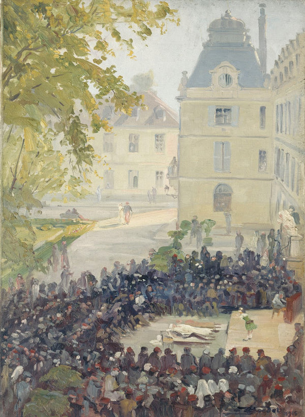 Concert donné aux blessés dans la cour de lhôpital militaire du Val de Grâce 191