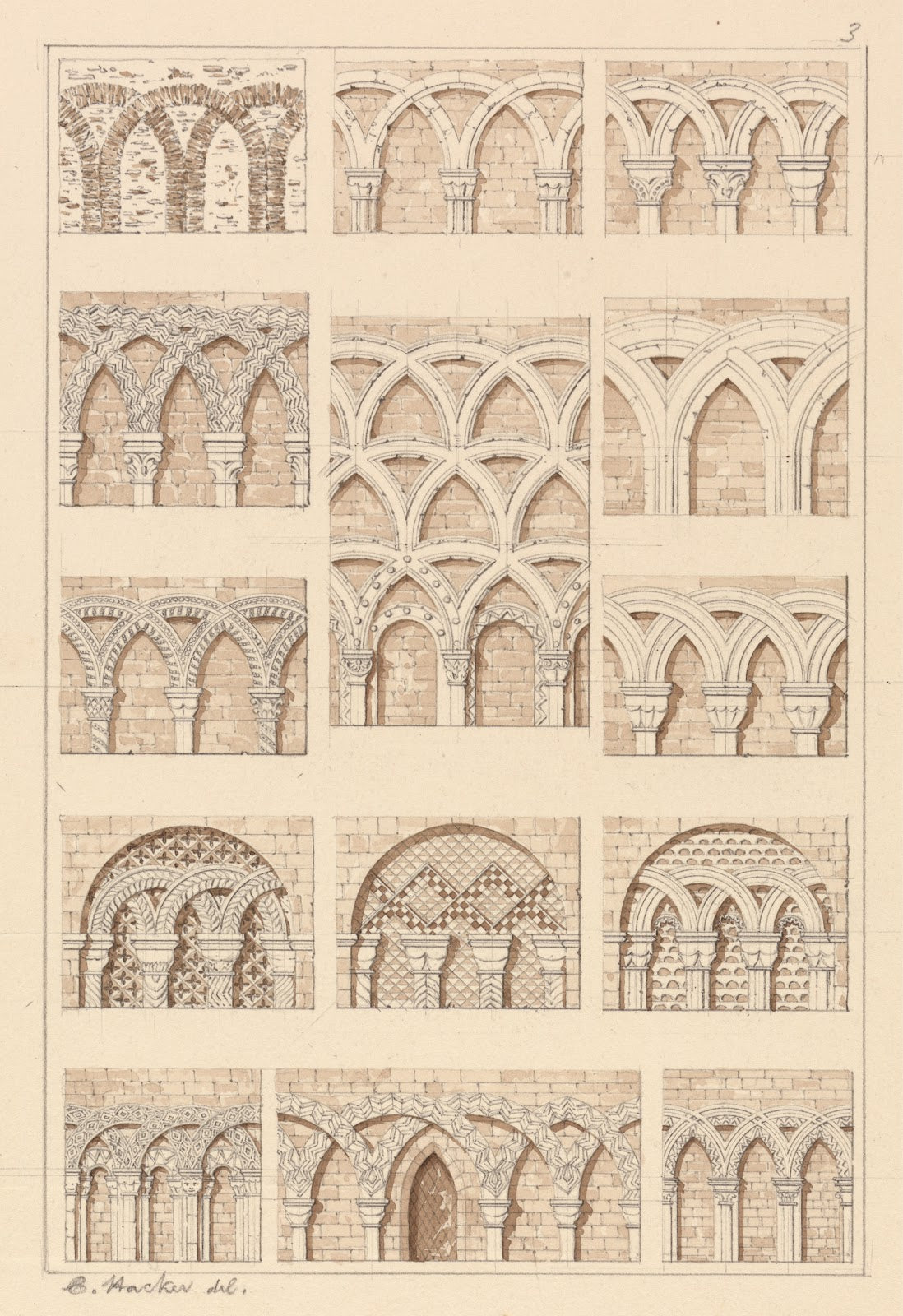 Arcades of Interlaced Mouldings 1830