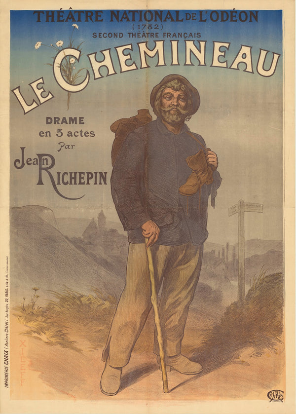 Théatre National de lOdéon 1782 second théatre français Le Chemineau drame en 5