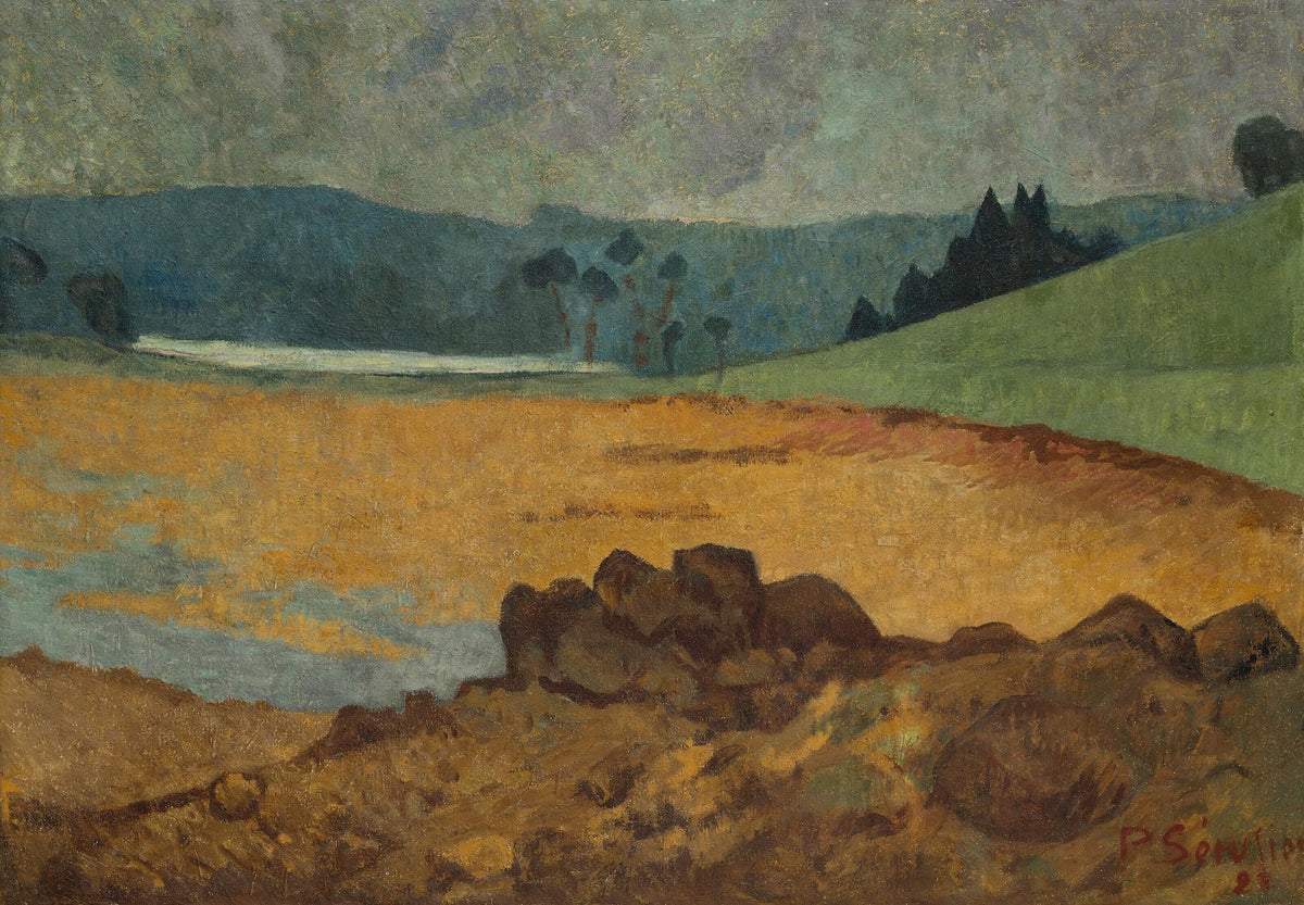 Bord de la mer à marée basse en Bretagne 1922