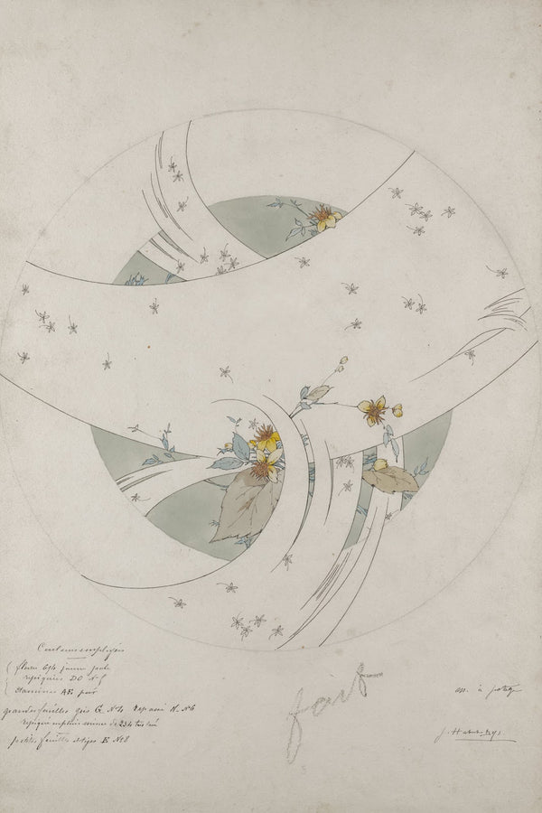 Design for a Soup Plate circa 1889