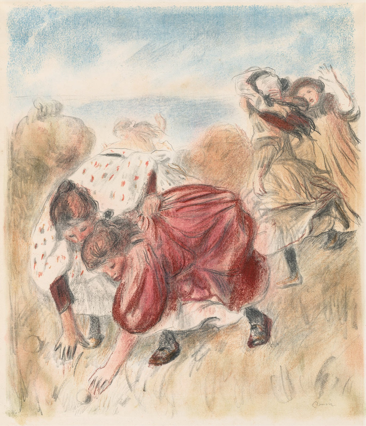 Children Playing Ball 1900