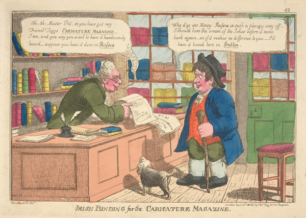 Irish binding for the Caricature Magazine 1808