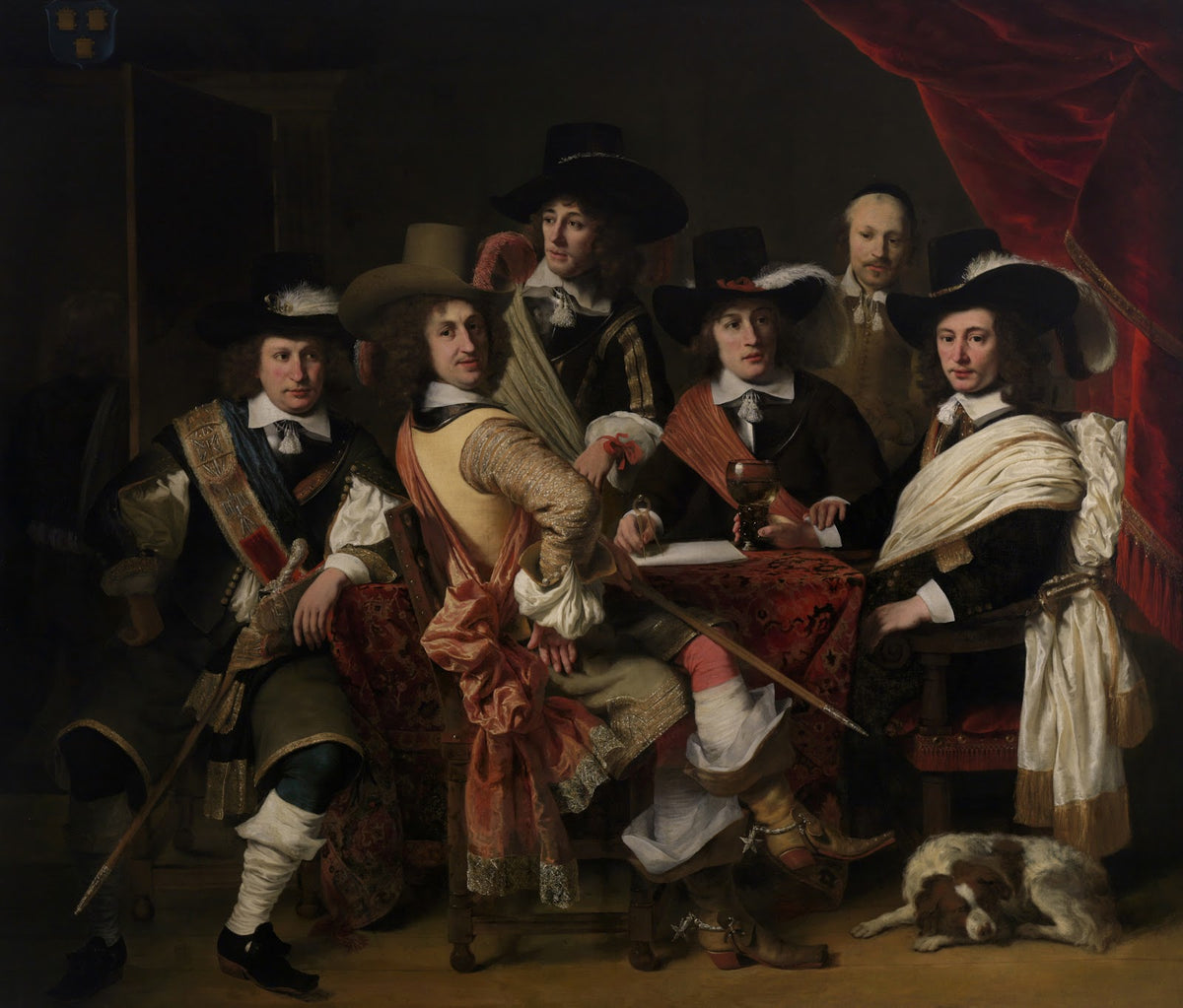 De krijgsraad der Goudse schutterij onder leiding van kolonel Govert Suijs 1653
