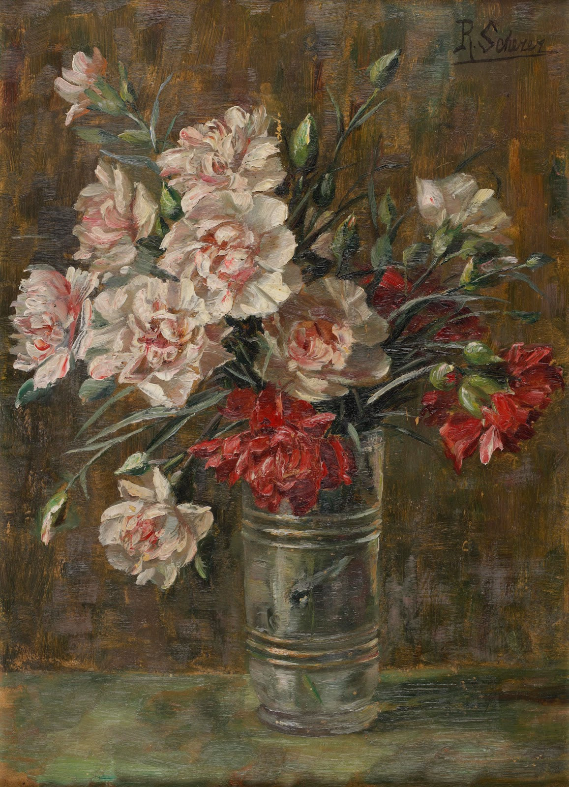 Nelken in einer Vase