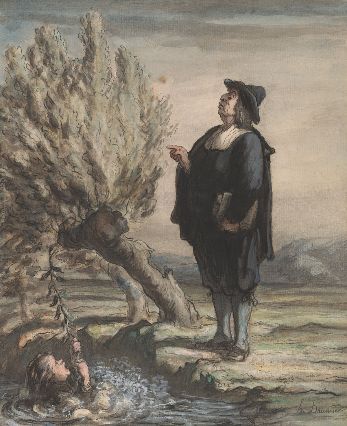 The Schoolmaster and the Drowning Child ca 1856 1857