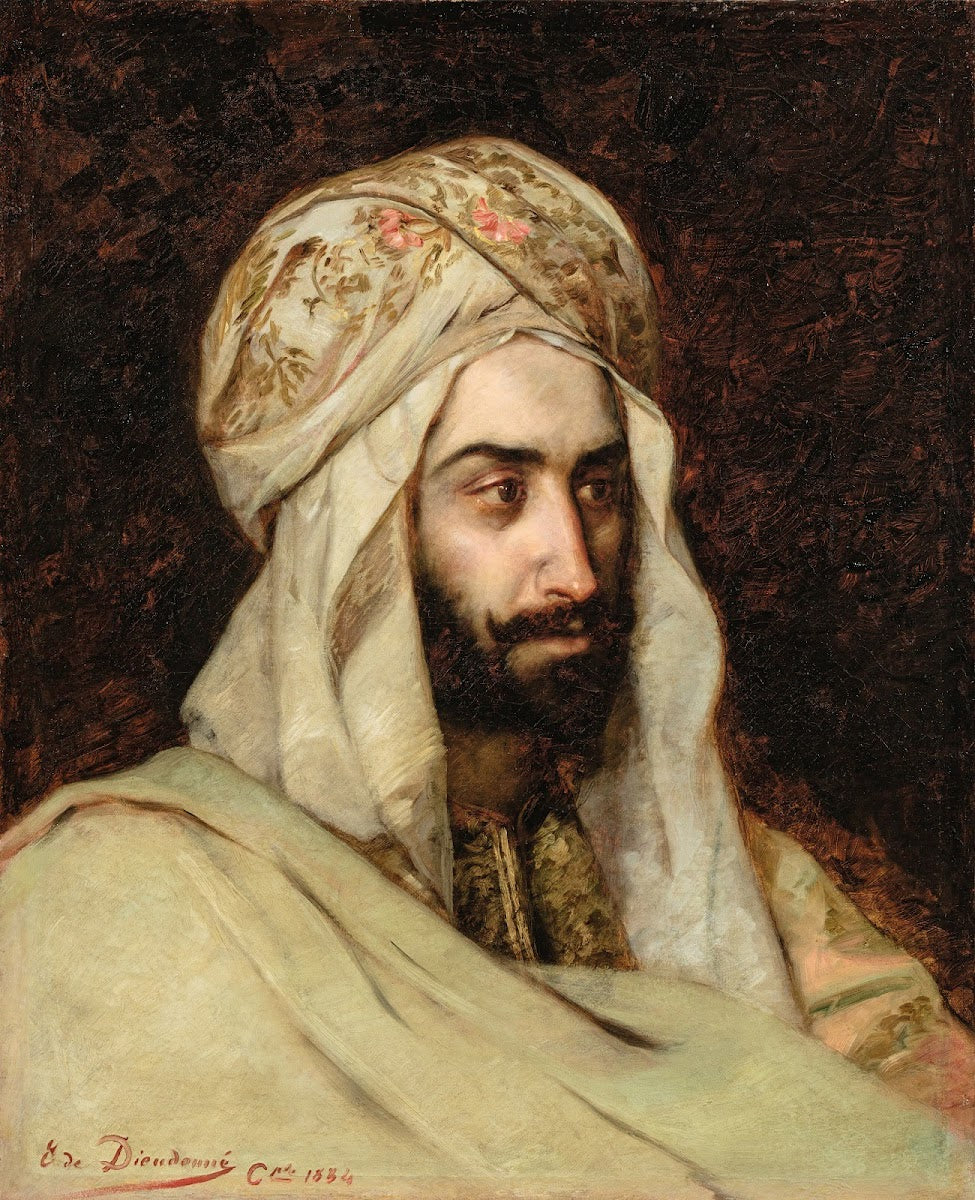 Man In A White Turban In Constantinople 1884