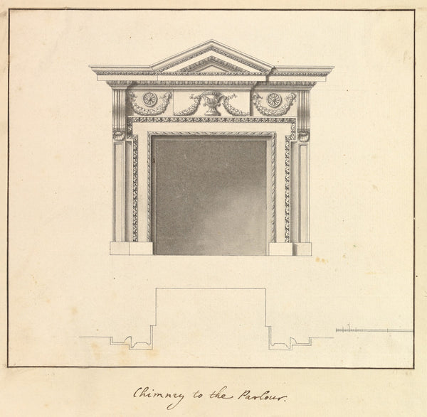 Chimney to the Parlour Houghton Hall Norfolk 1735