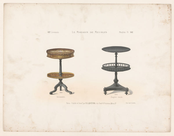 Nécessaire  Étagère ronde 1832   1904