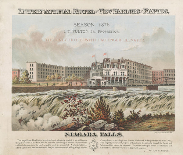 International Hotel with new parlors on the rapids 1876