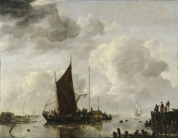 Harbour Scene with Reflecting Water 1649