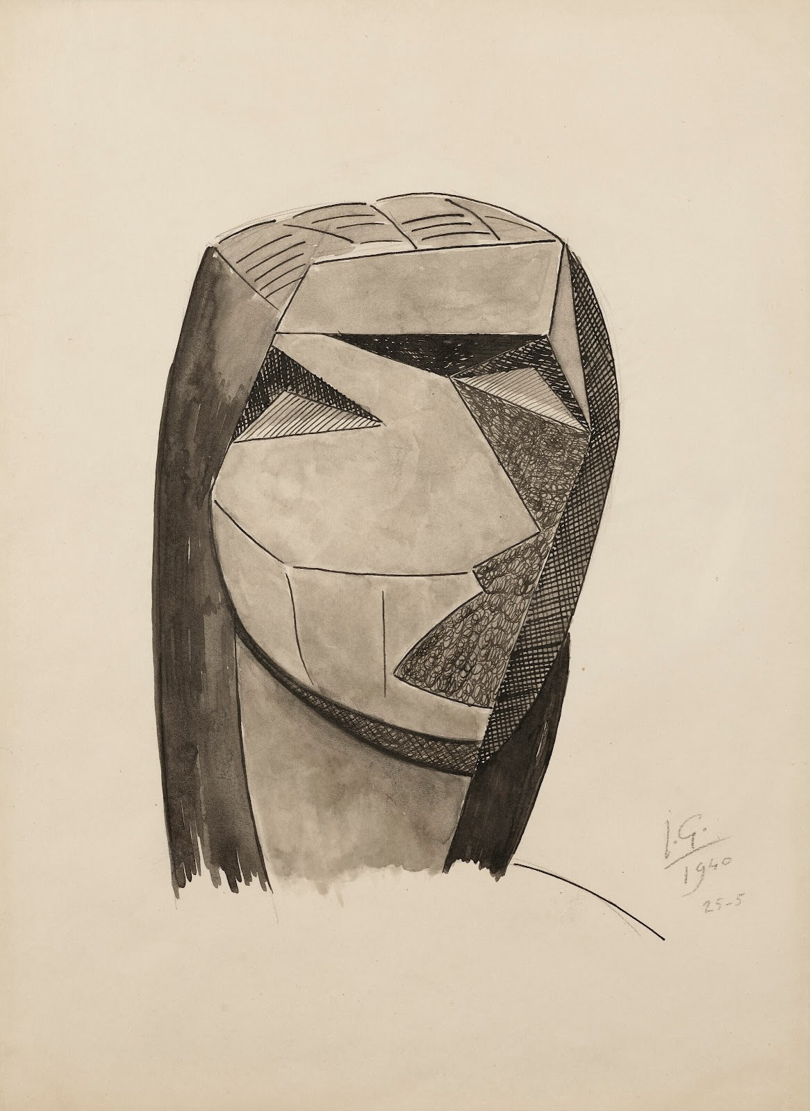 Tête cubiste 1940
