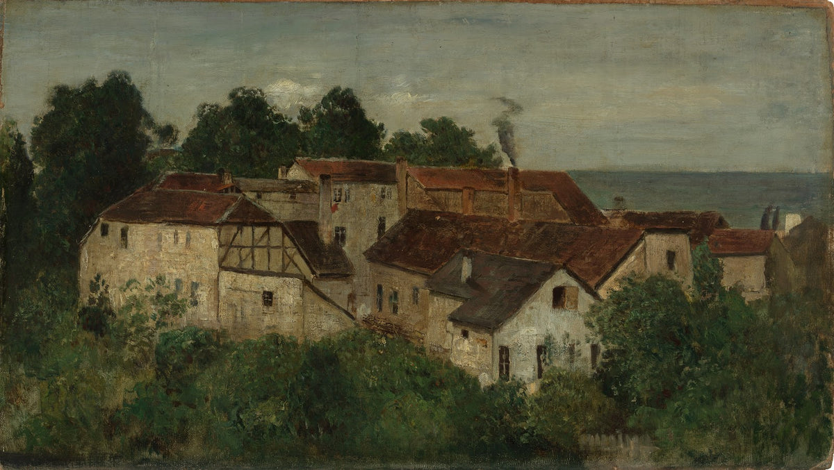 Dorfhäuser am Wasser