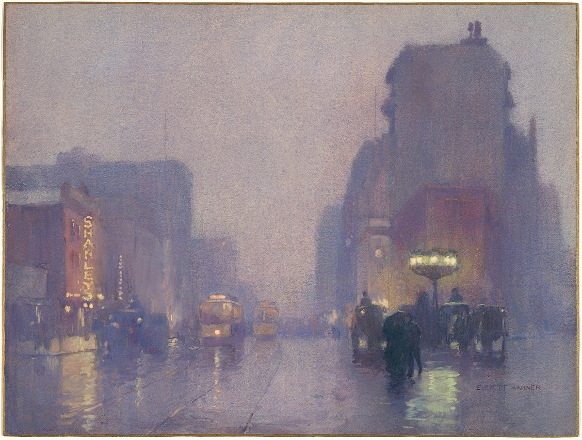 Broadway on a Rainy Evening 1901