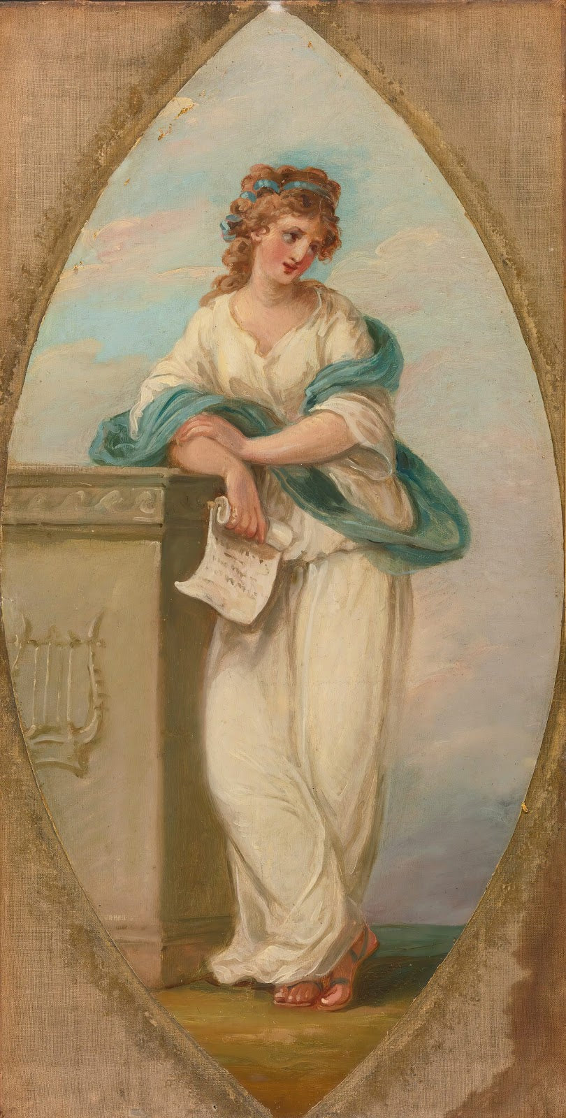 Muse with a scroll