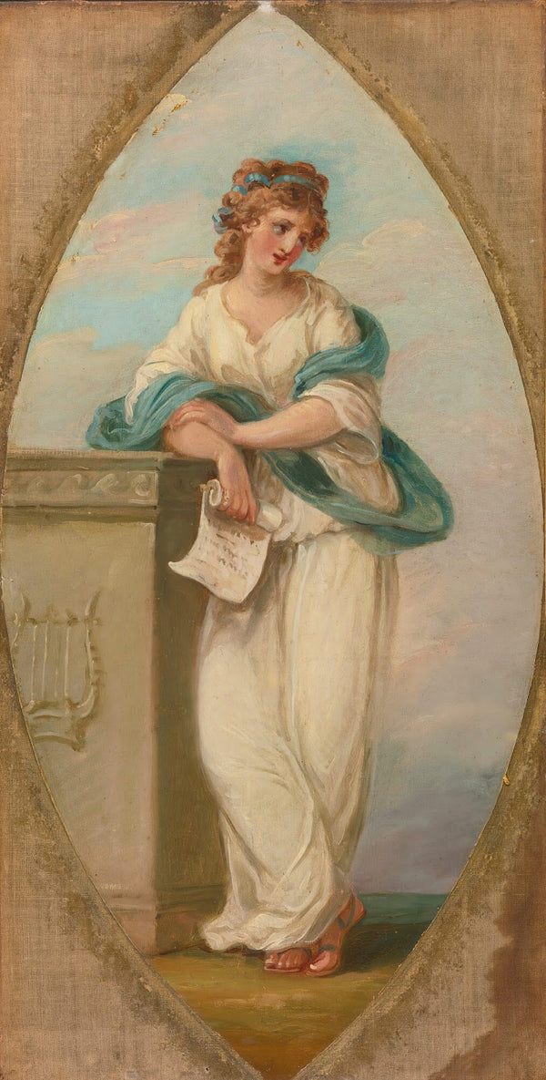 Muse with a scroll