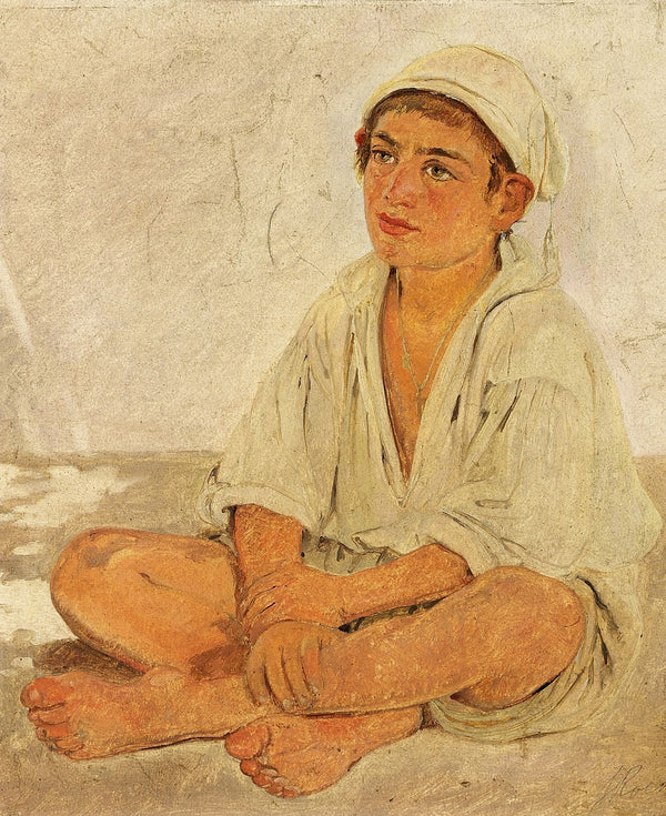 Siddende neapolitansk dreng 1838