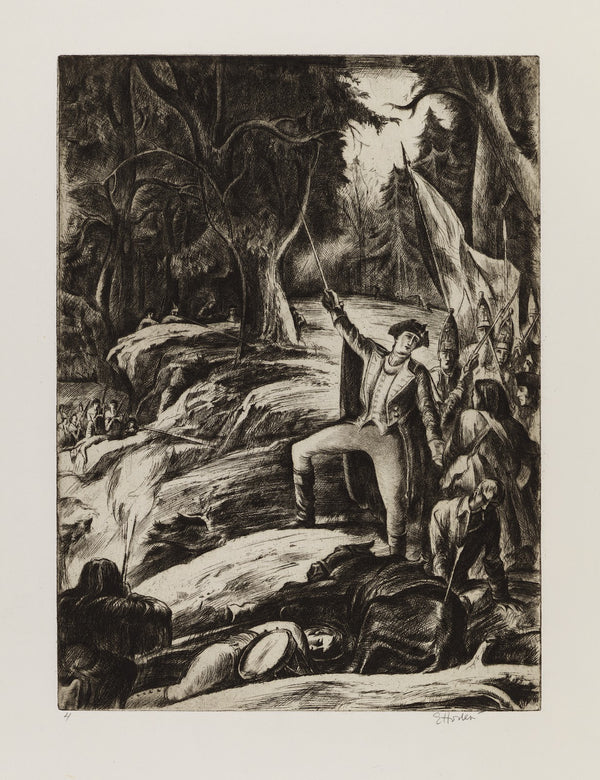 Washington at Braddocks Defeat 1932