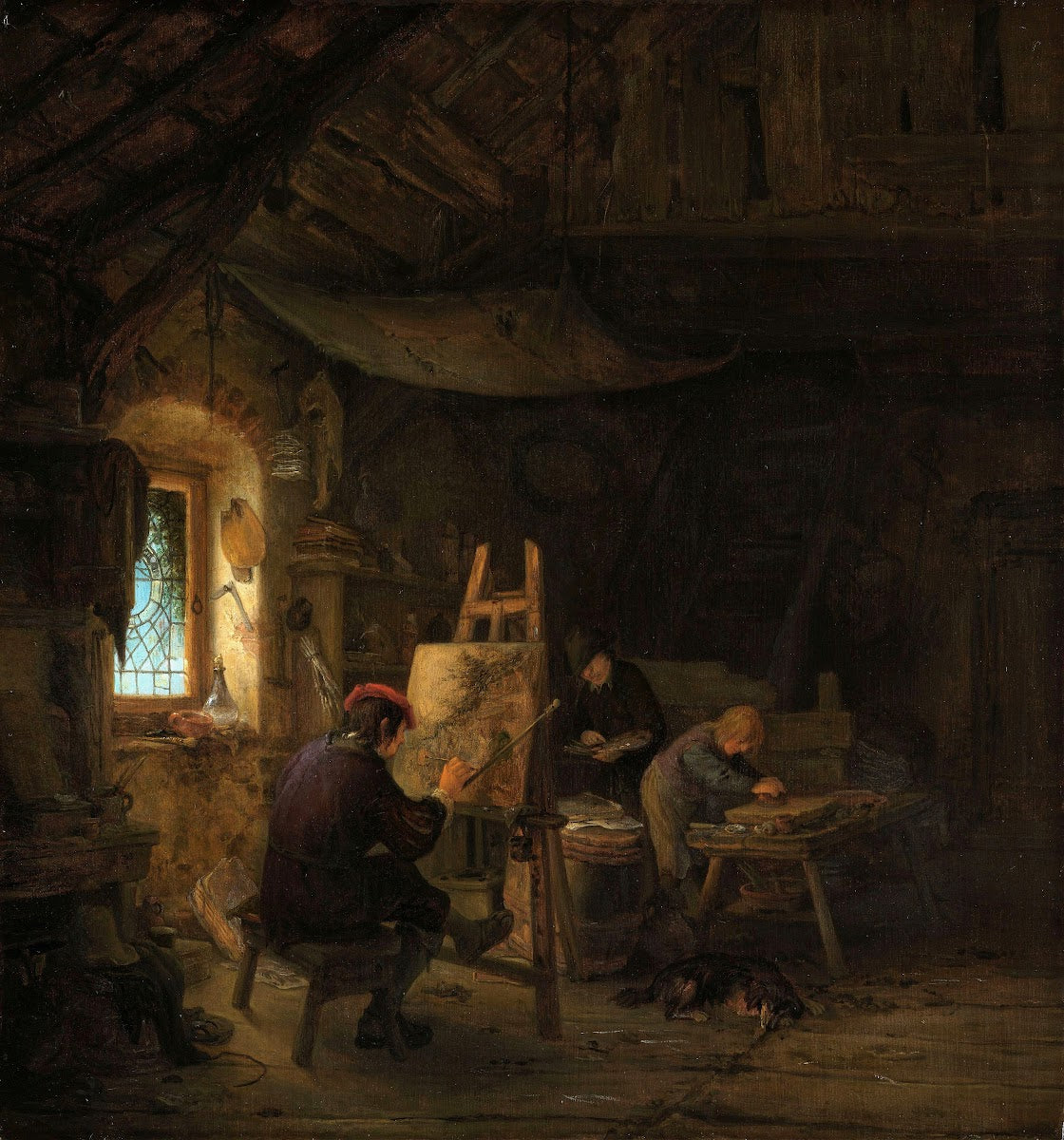 The Painters Studio c 1670   c 1675