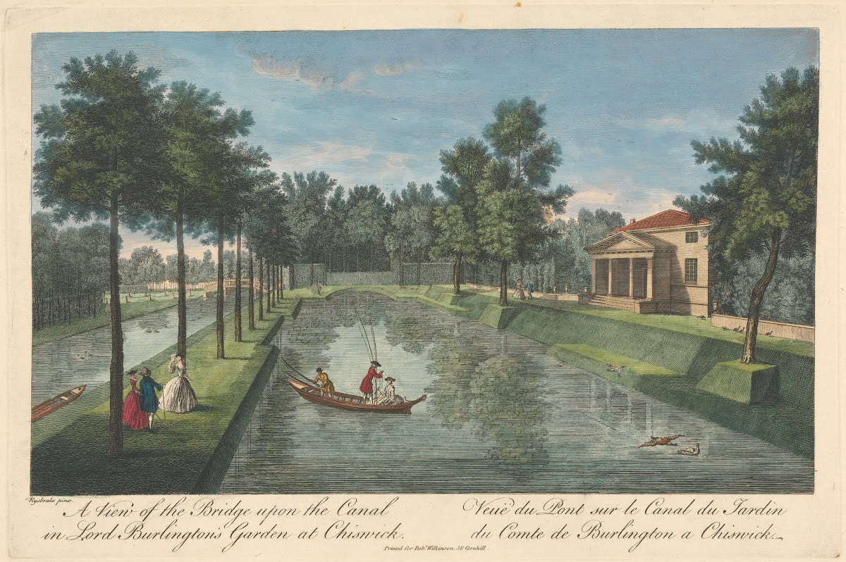 A View of the Bridge upon the Canal in Lord Burlingtons Garden at Chiswick