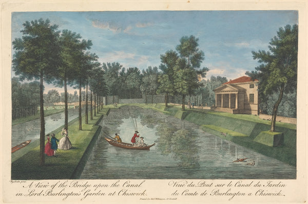 A View of the Bridge upon the Canal in Lord Burlingtons Garden at Chiswick