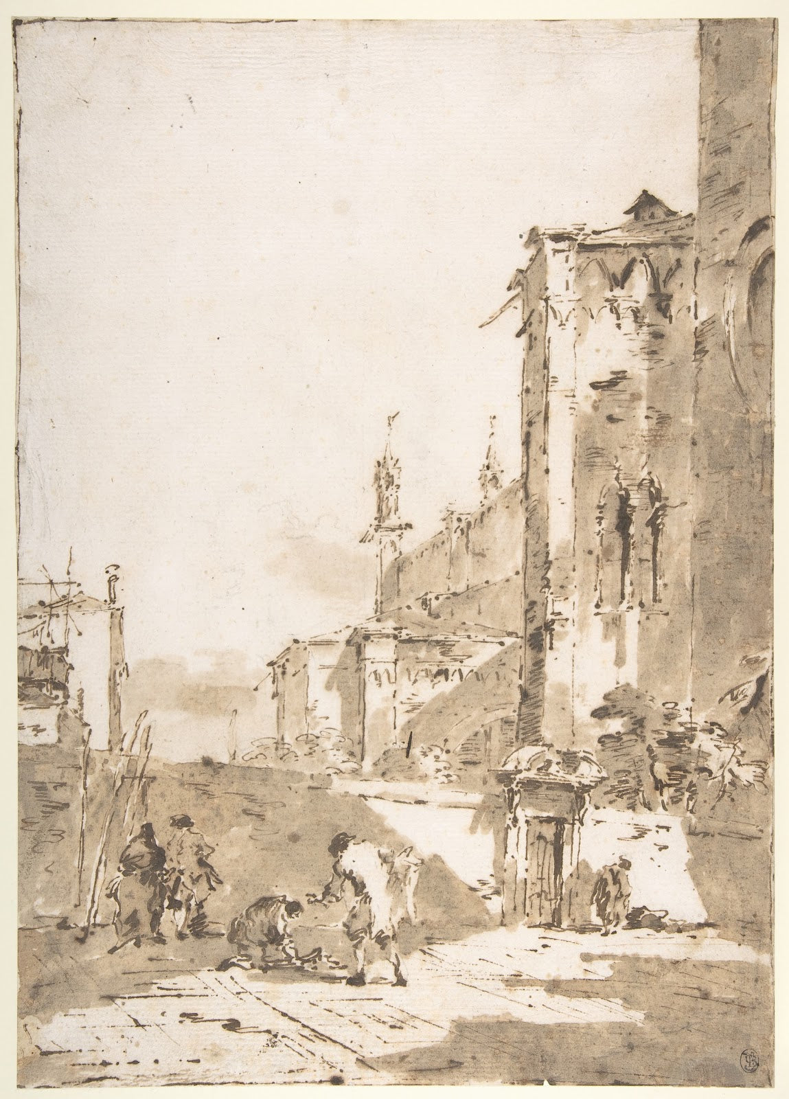 Dice Players in a Venetian Square 171293