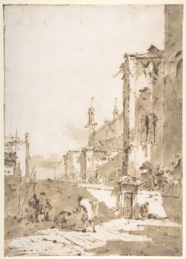 Dice Players in a Venetian Square 171293