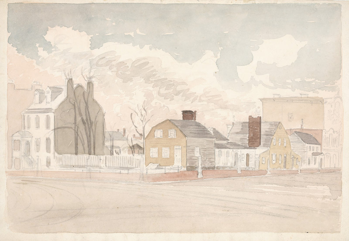 View from NE corner 17th  H sts Spring of 1875 Washington DC 1875