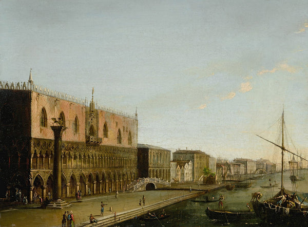 Venice a view of the Molo with the Palazzo Ducale