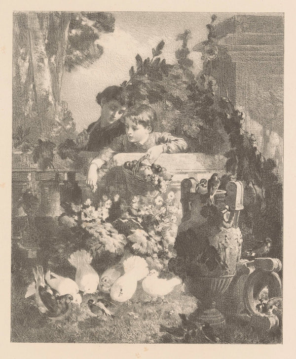 Dans le parc 1866