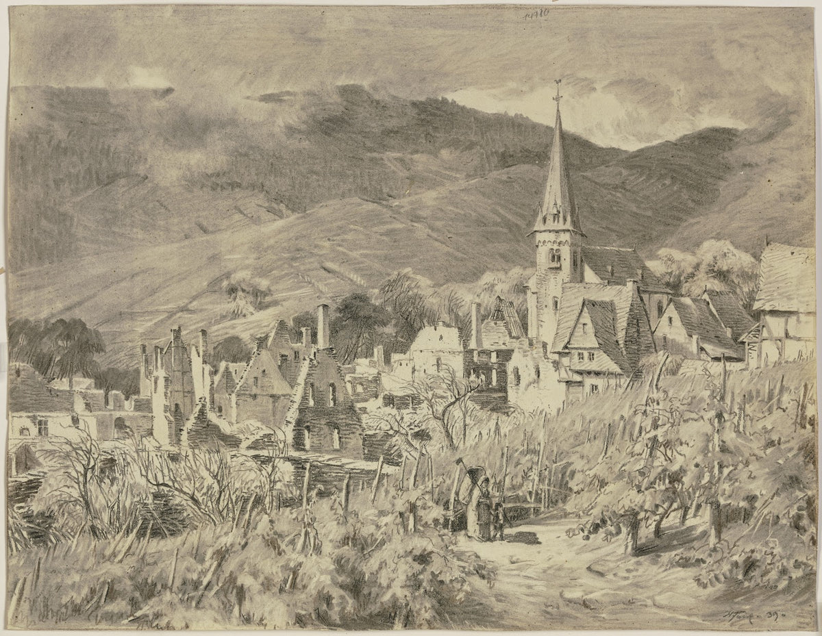 Blick auf Senheim 1839