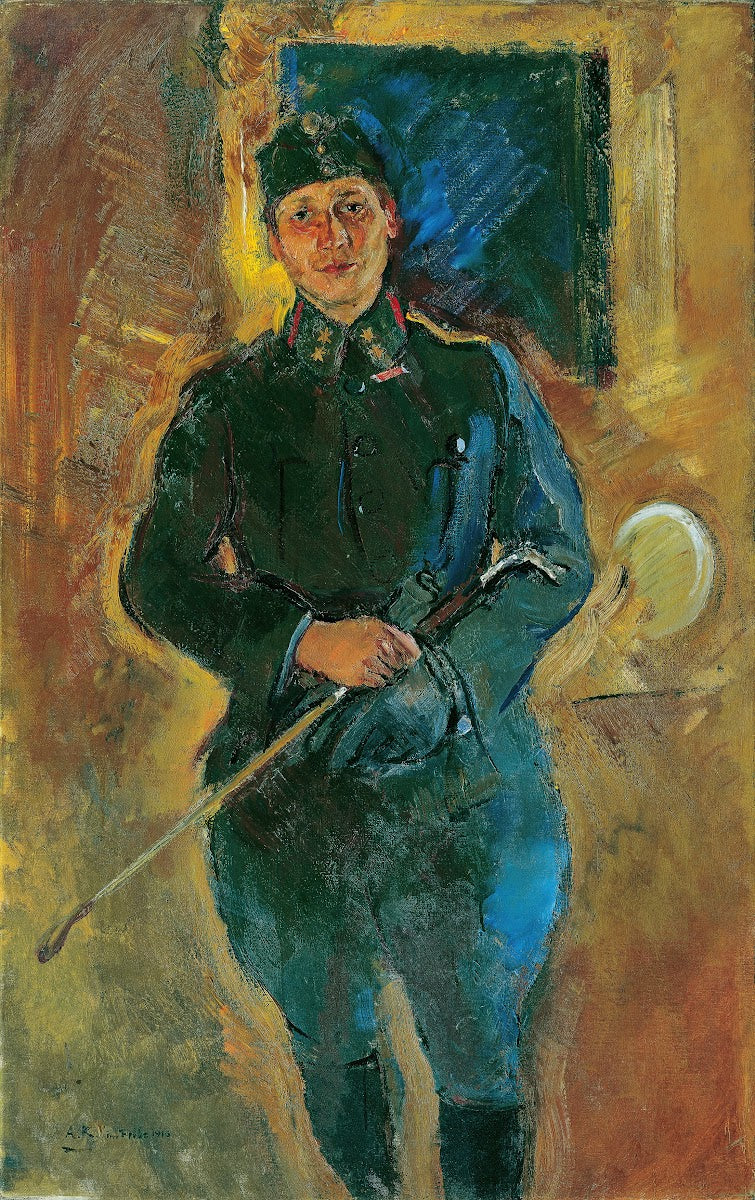 Otto von Aichelburg Zossenegg als Kavallerieoberleutnant 1916