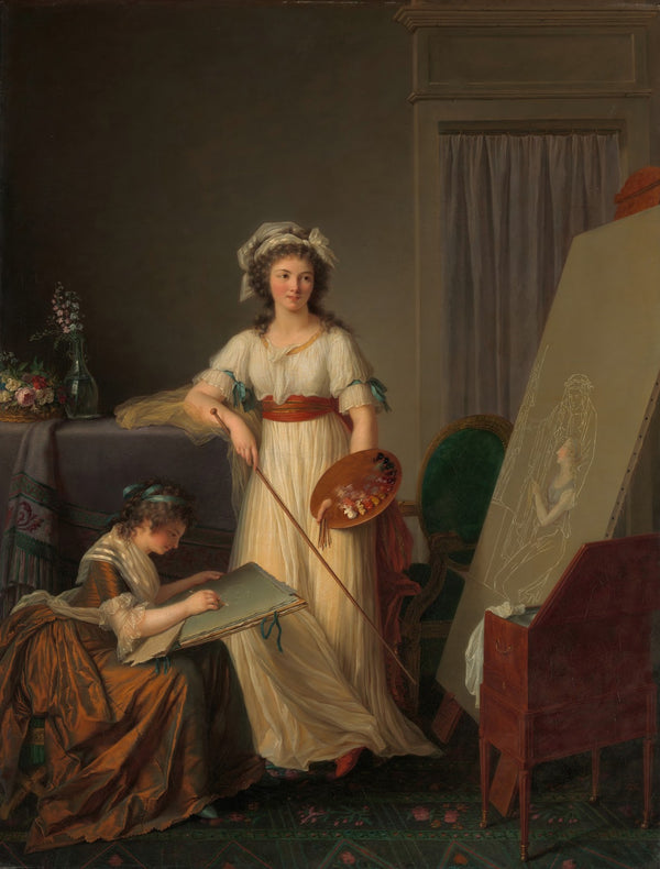 The Interior of an Atelier of a Woman Painter 1789