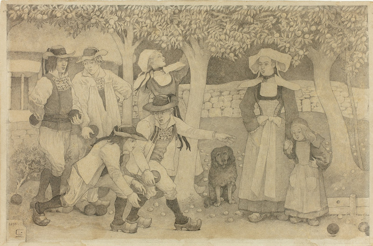 Petanque Players in Brittany 1890