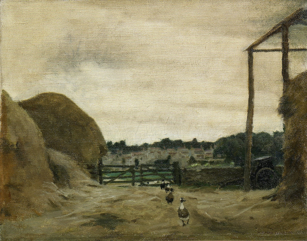 Burford from West Hall Hill farmyard 1916