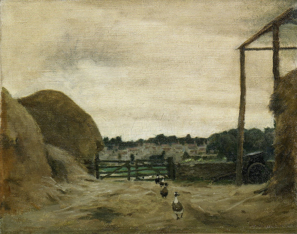 Burford from West Hall Hill farmyard 1916