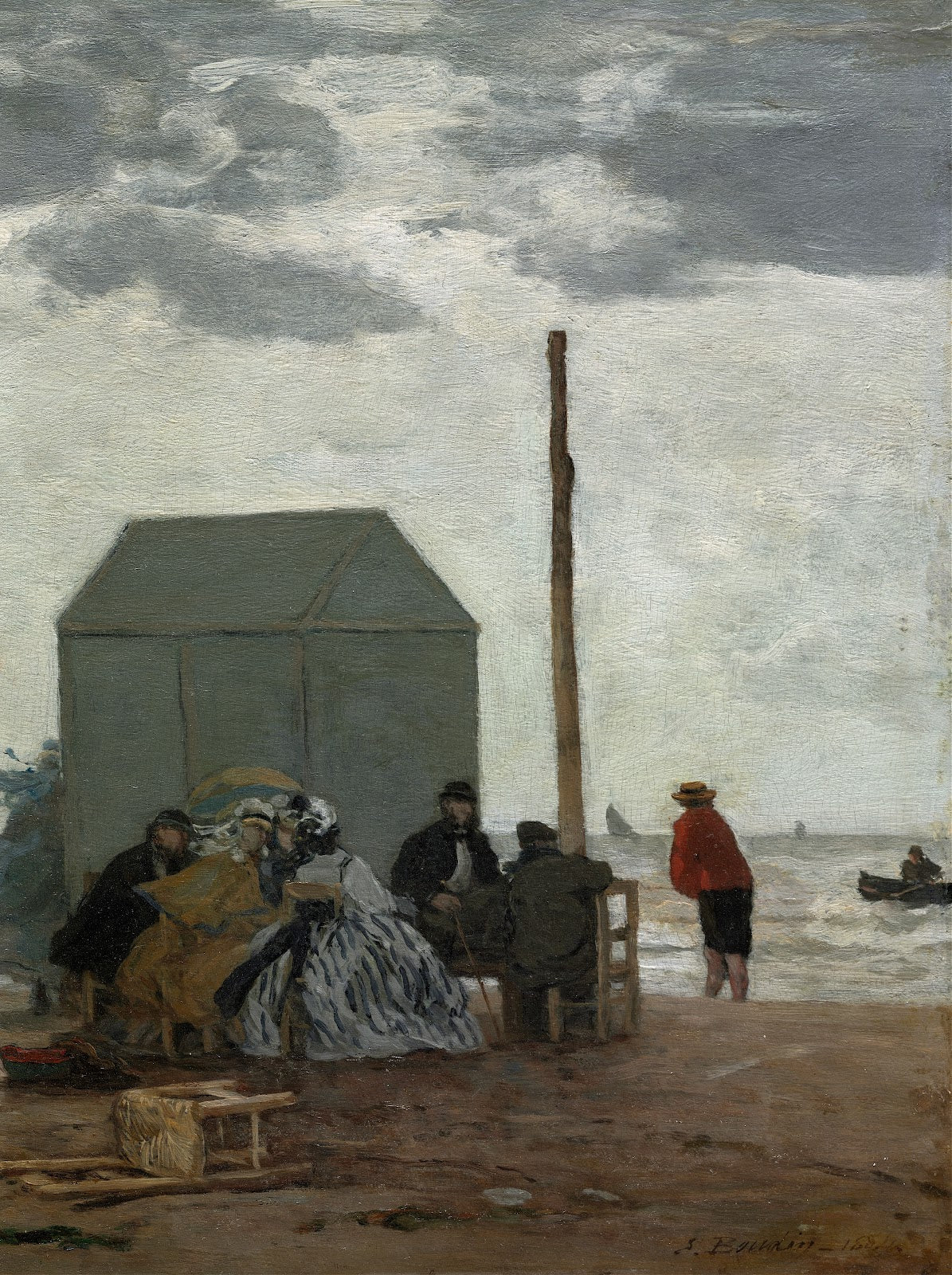 The Beach at Deauville 1864