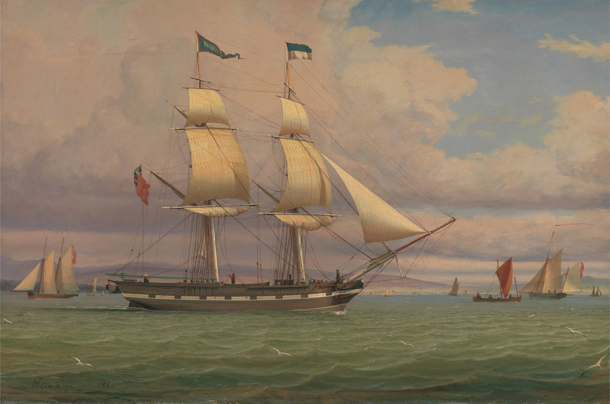 The English Brig Norval before the Wind