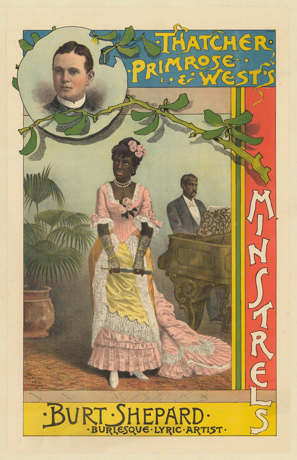 Thatcher Primrose and Wests Minstrels Burt Shepard burlesque lyric artist 1885