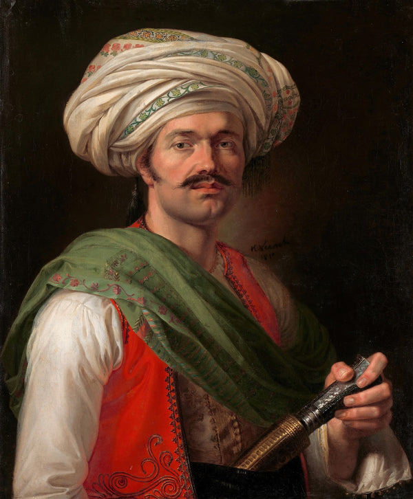 Portrait of a Mameluke Said to Be Roustam Raza 1810