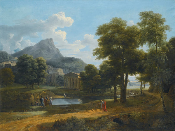 AMountainous Landscape With A ViewOfPheneos And The Temple OfMinerva Caphyes
