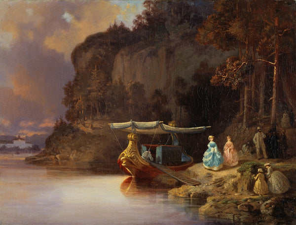 Carls Cliff View of Edsviken 1865
