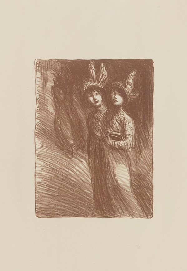Deux femmes en chapeau 1913