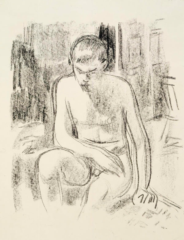 Nude Boy Seated