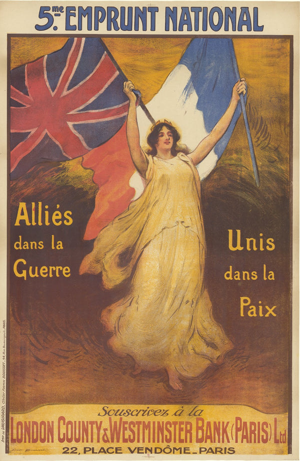 5eme Emprunt National Alliés dans la Guerre Unis dans la paix Souscrivez à la Lo