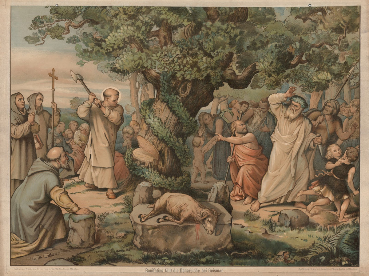 Bonifatius fällt die Donareiche bei Geismar 19th century