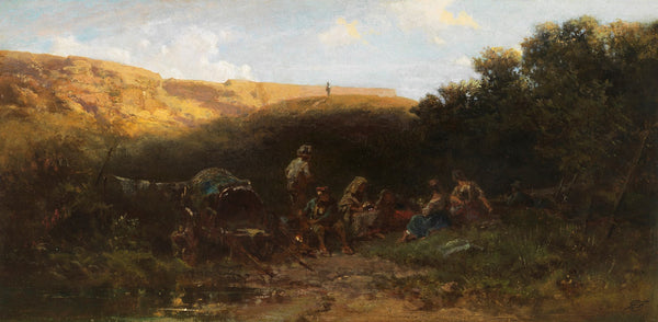 Lagernde Karrner Rast der Streuner 1870