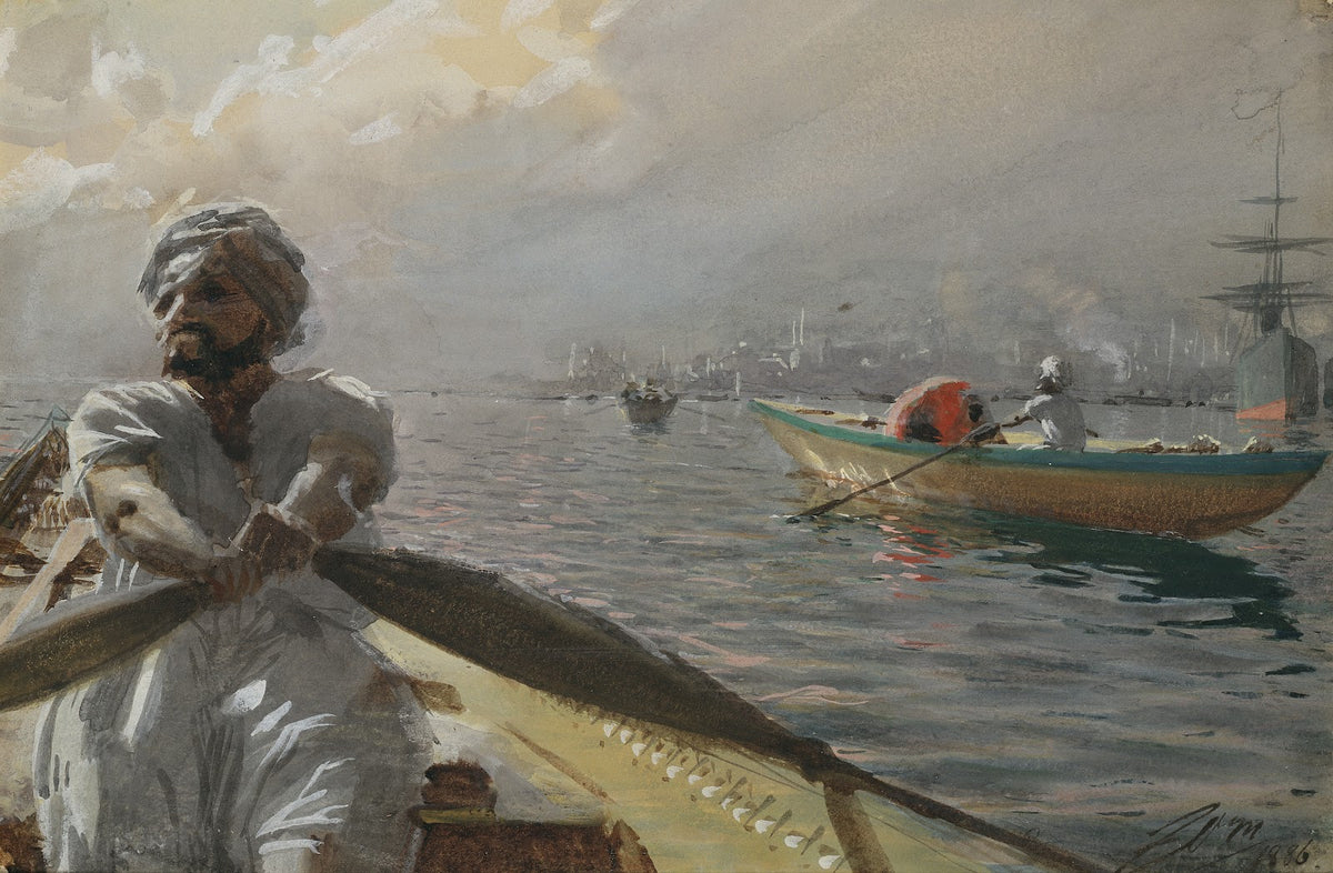 Turkish Boatman in the Constantinople Harbour 1886